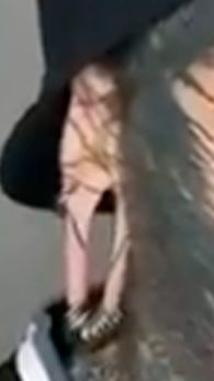 Individua/e de cara tatuada y orejas dilatadas adoctrinando a su hijo, hija o hije