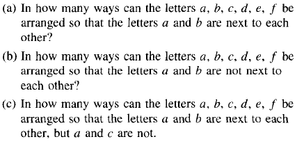 Solved (a) In How Many Ways Can The Letters A, B, C, D, E, F | Chegg.com