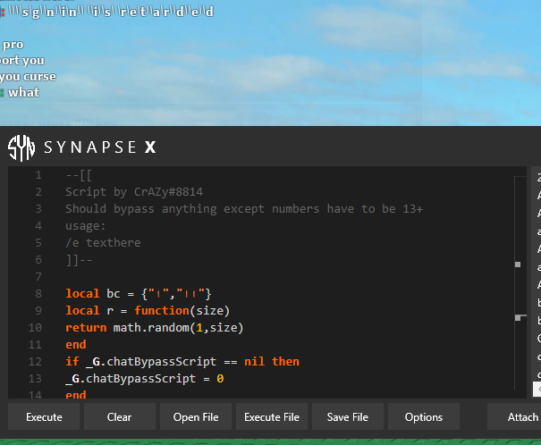 Chat Bypass Script By Typing E
