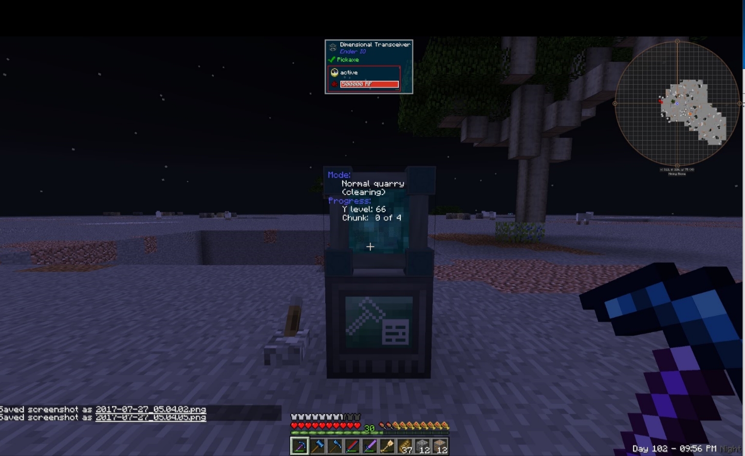 RFTools Builder Quarry Not Working on FTB Beyond In The Slightest. r