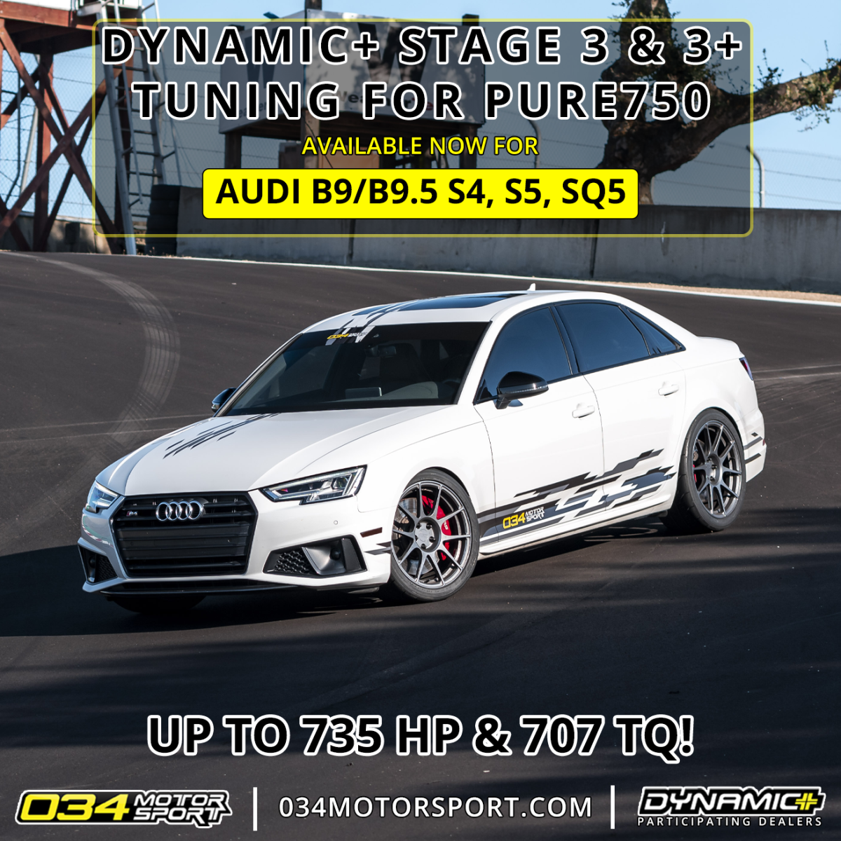 Stage 3 Pure750 Dynamic+ ECU & TCU Software for Audi B9 S4, S5, & SQ5 Now  Available from 034Motorsport!