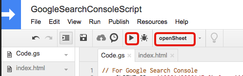 Google Apps ScriptでGoogle Search Consoleの情報を取得する