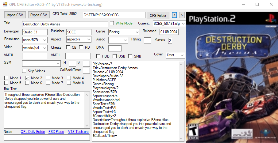 PS2 - OPL Manager - Tool to manage your games!