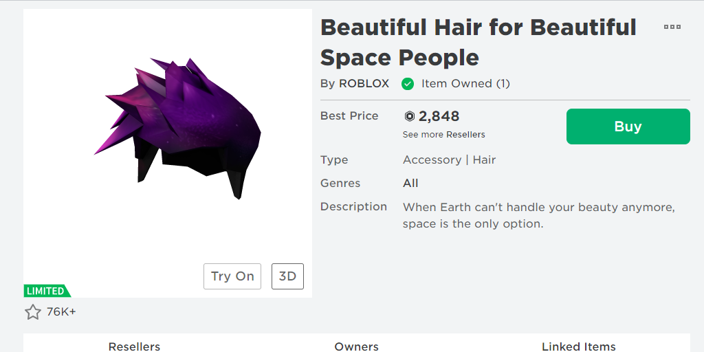 Roblox Beautiful Hair For Beautiful Space People