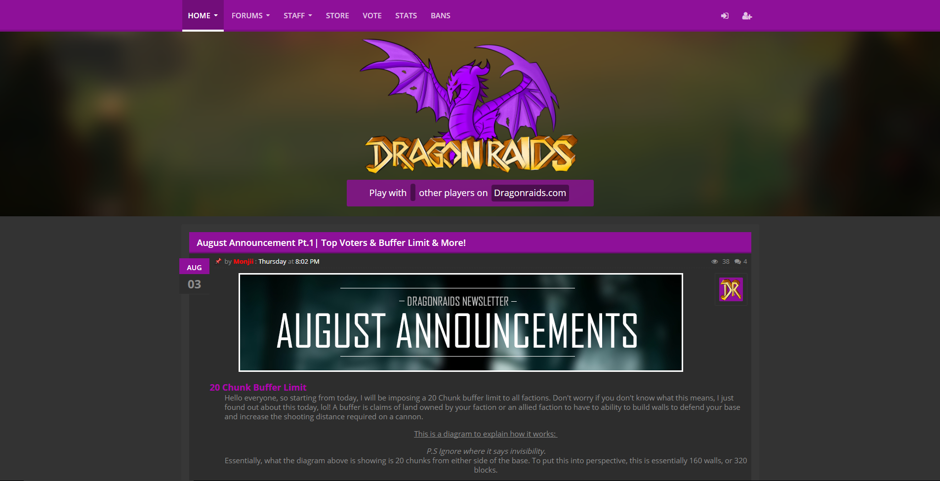 DragonRaids Factions Server  Staff and YouTubers needed 