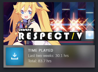 a screenshot of my djmax playtime. 83.7 hours, with 30.1 in the last two weeks
