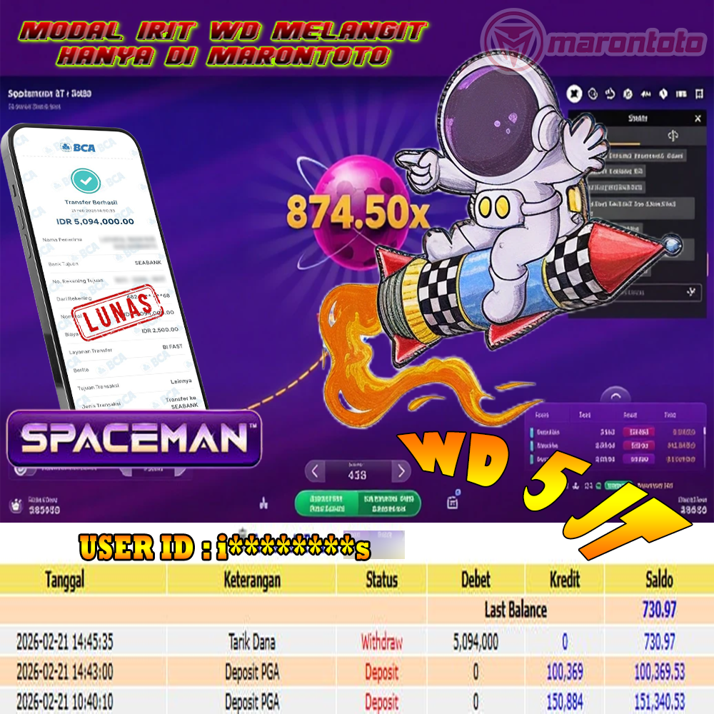 BUKTI JEPE SLOT GACOR DI SPACEMAN - PRAGMATIC PLAY