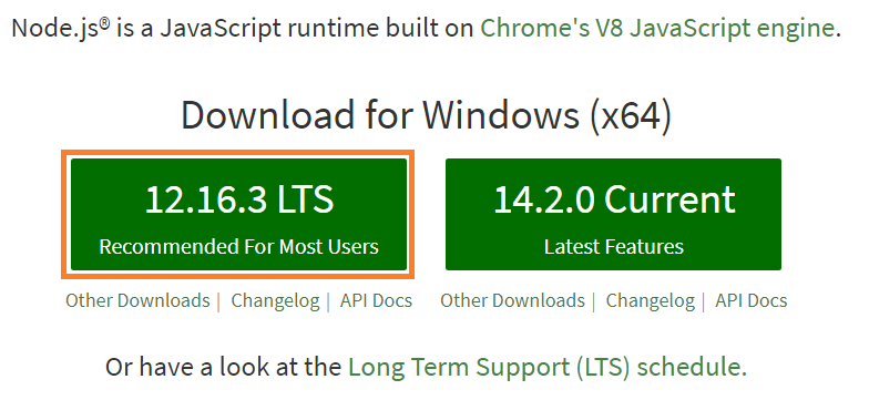 NodeJS Download