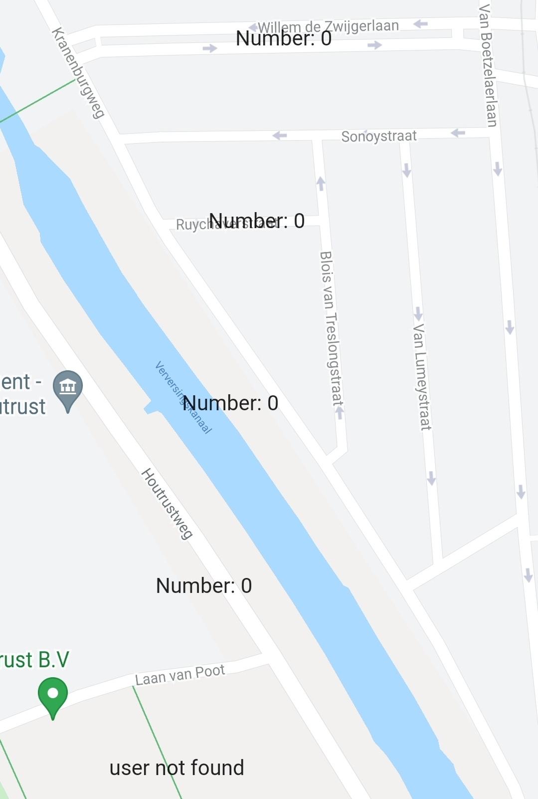 google maps - Flutter - Text widget updates one iteration too late ...