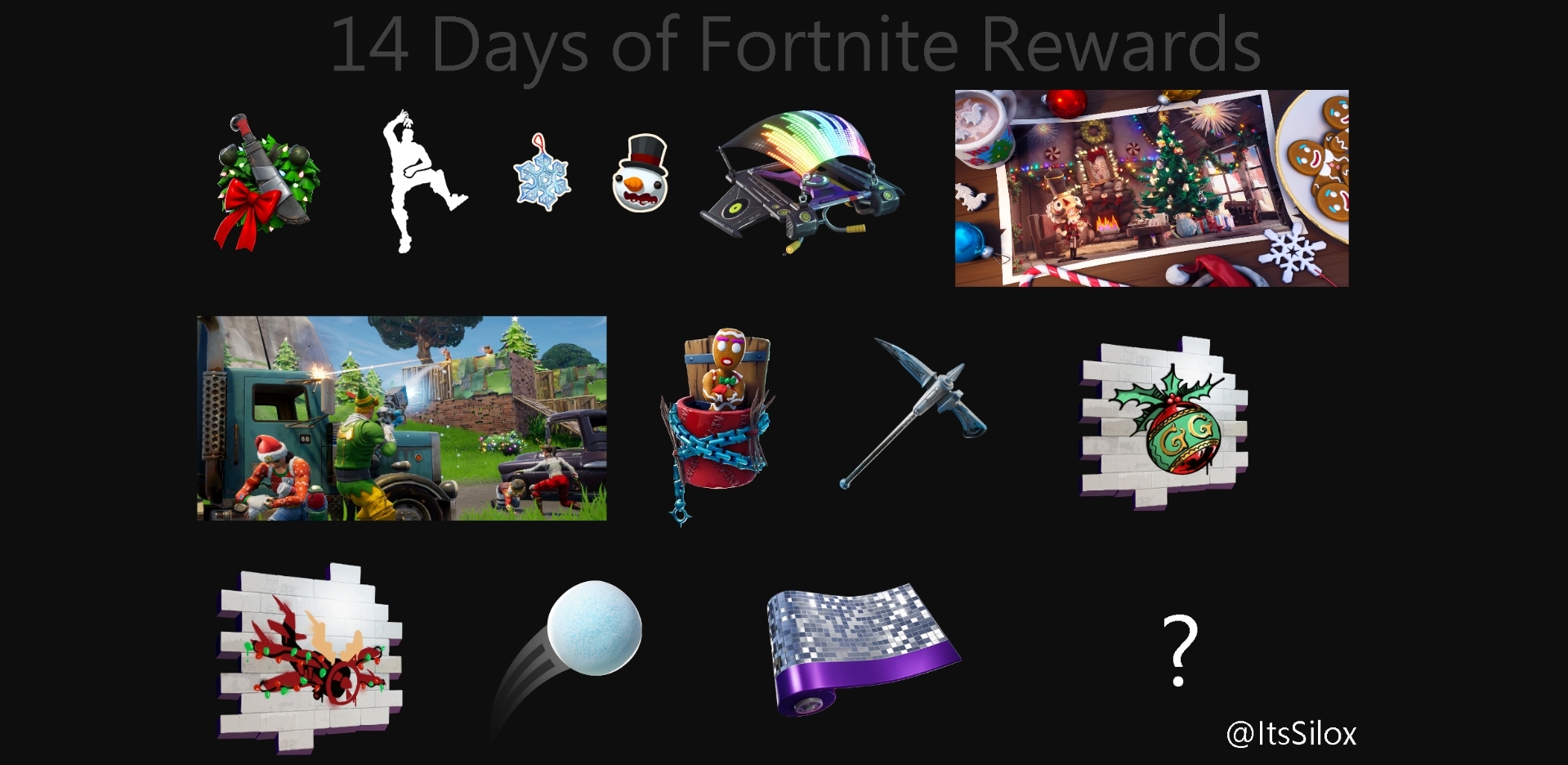 All Rewards For Fortnite The Rewards For The 14 Days Of Fortnite Event Have Apparently Been Leaked Dot Esports