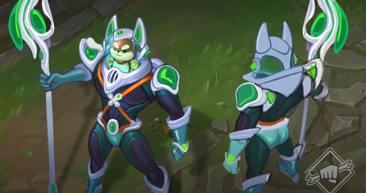 Riot unveils funky Space Groove skins for Nasus, Blitzcrank, and Lux