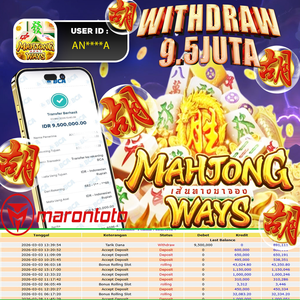 BUKTI JEPE SLOT GACOR DI MAHJONG WAYS  - PGSOFT 🀄️🀄️