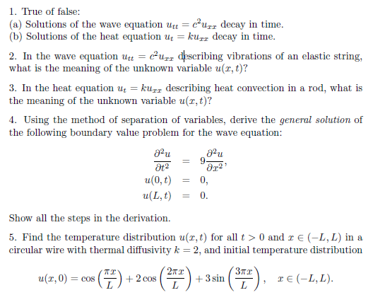 Wave Equation And Solution