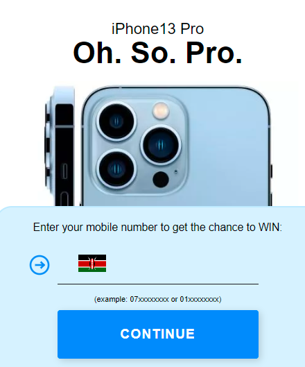 [USSD] KE | Win iPhone13 (Safaricom)
