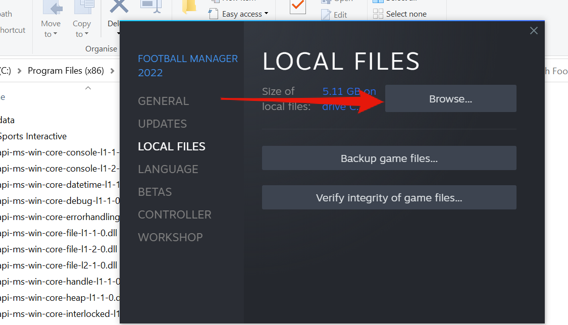 No FM22 folder in Steam on x86 string? - General Discussion - FM22 - Football  Manager 2022