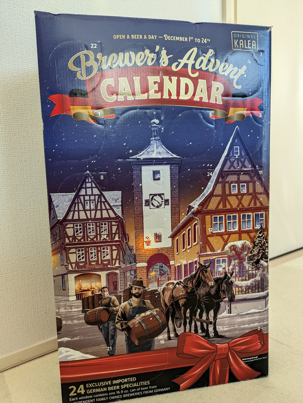 購入してきたKalea Beerドイツビールアドベントカレンダーの写真