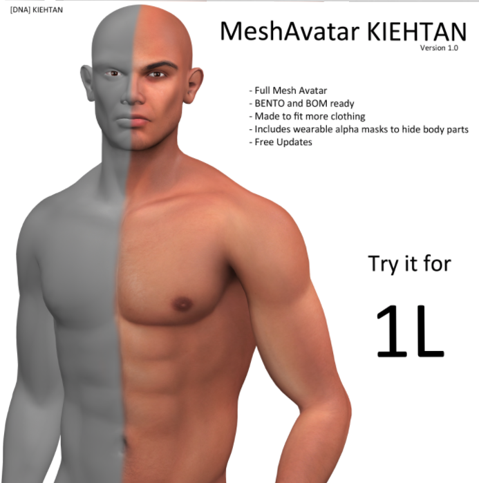UPDATED! Second Life Steals, Deals, and Freebies: The Meshbody Offers Free  Versions of Their Classic Mesh Bodies for Men and Women – Ryan Schultz