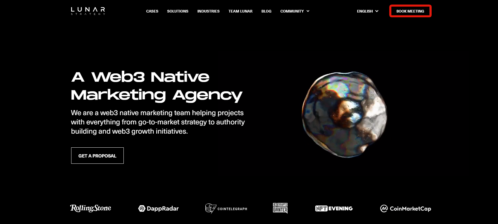 Book a meeting with Web3 digital natives marketers.