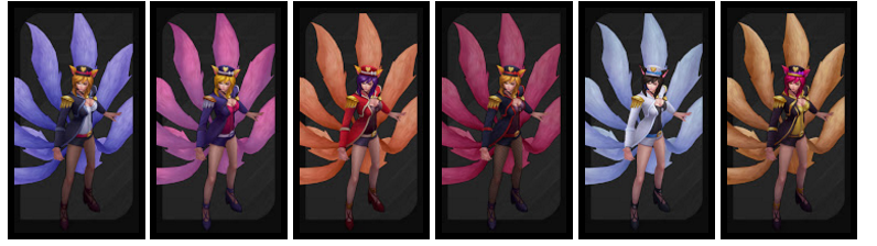 Pack de Chromas Ahri "Estrella del Pop"