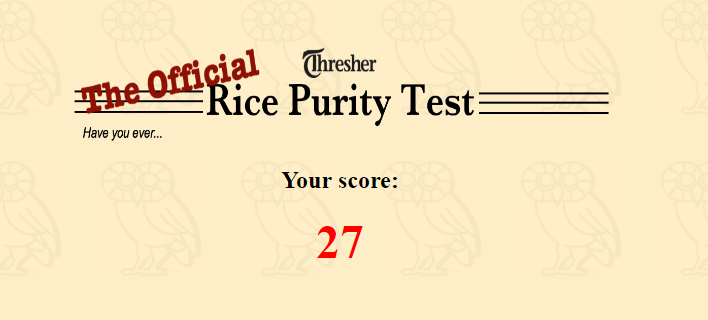 tice purity test