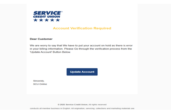 Service credit Union- Letter Inbox To All ❤️ HTML Letter. ❤️ Good design.❤️ Freshly Developed.