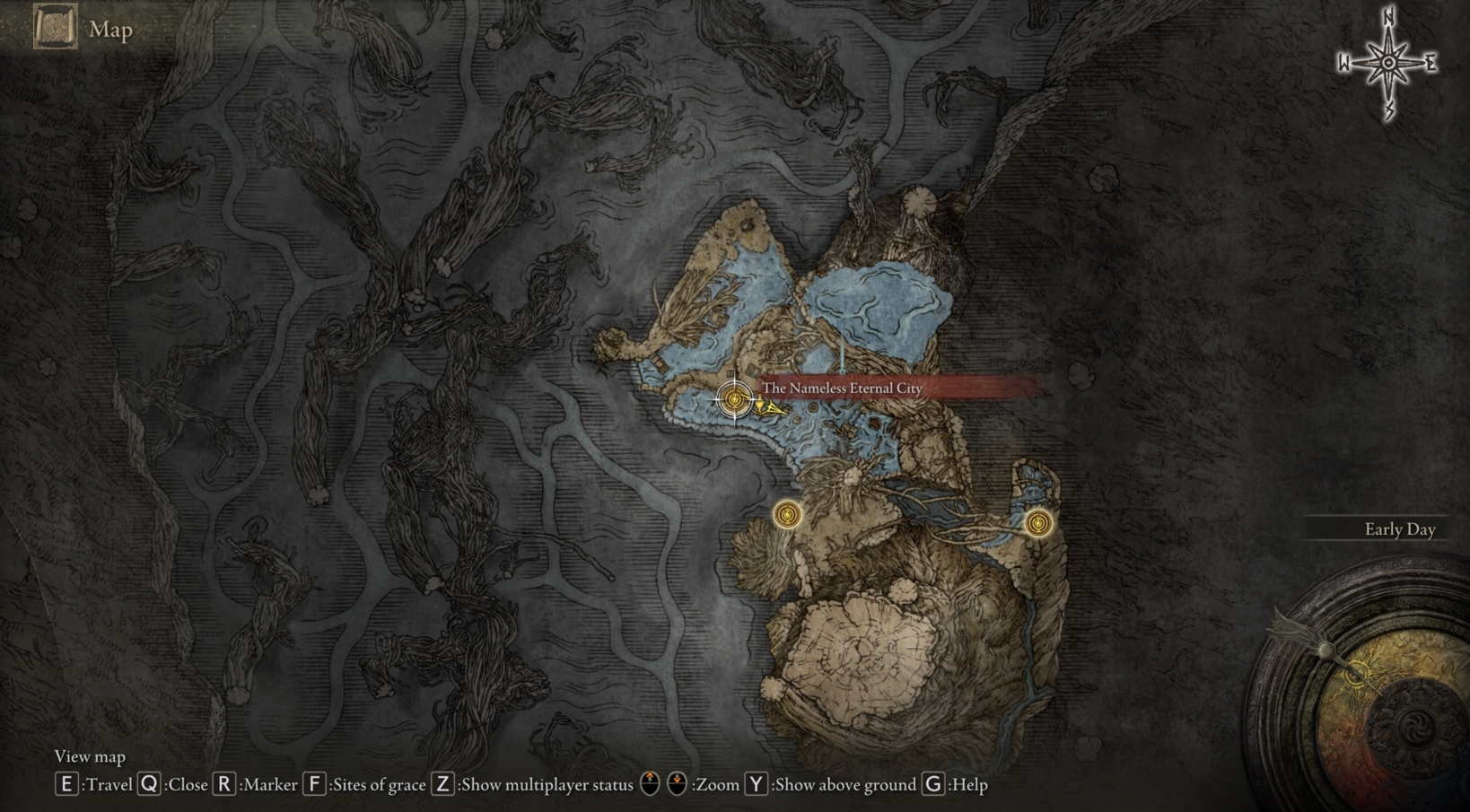 The map of Deeproot Depths in Elden Ring