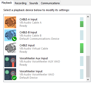 vb virtual audio cable not using mic