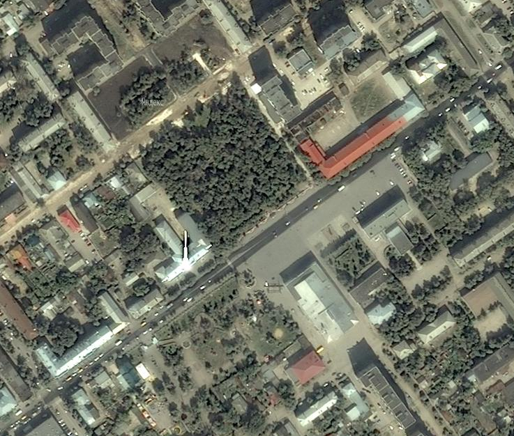 Вид оренбурга со спутника в реальном времени