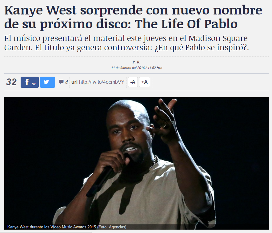Kanye West dedica su disco a Pablemos