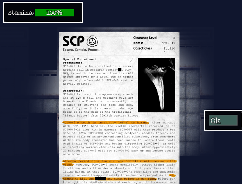 Scp меню. Комитет по этике SCP.