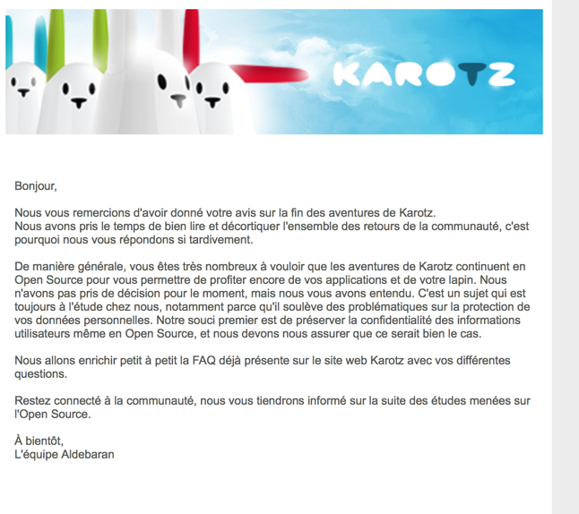 La fin de Karotz annoncée au 15 février 2015 - Page 4 70a7c55d0adc871f1df129c1cc459f49