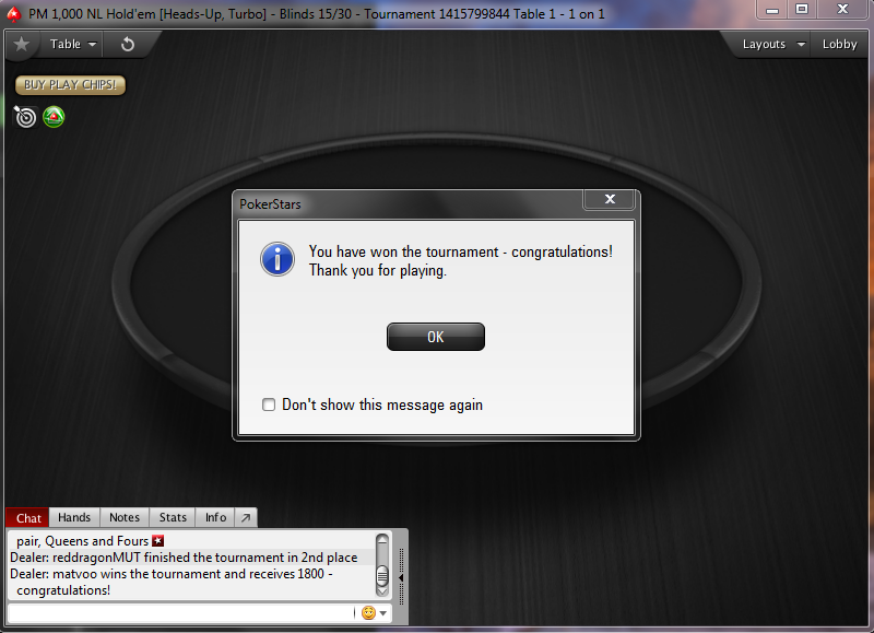 Poker h2h