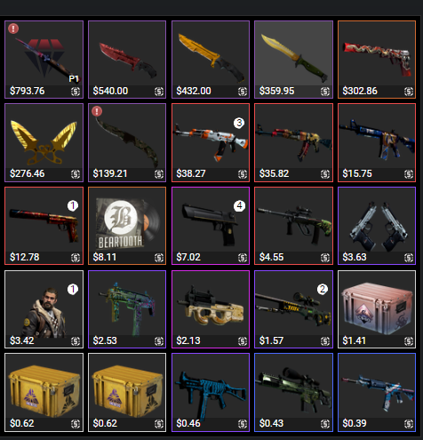 SOLD - $3000 Inv CSGO Visible Trade Ban Account (6 knives + playskins ...