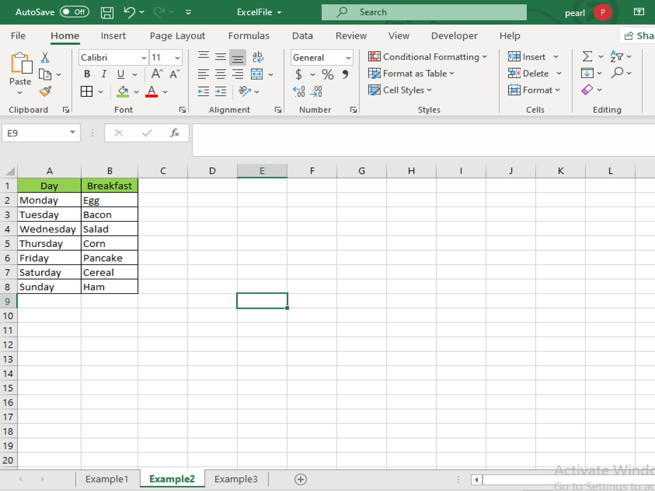 Screenshot of a reference worksheet