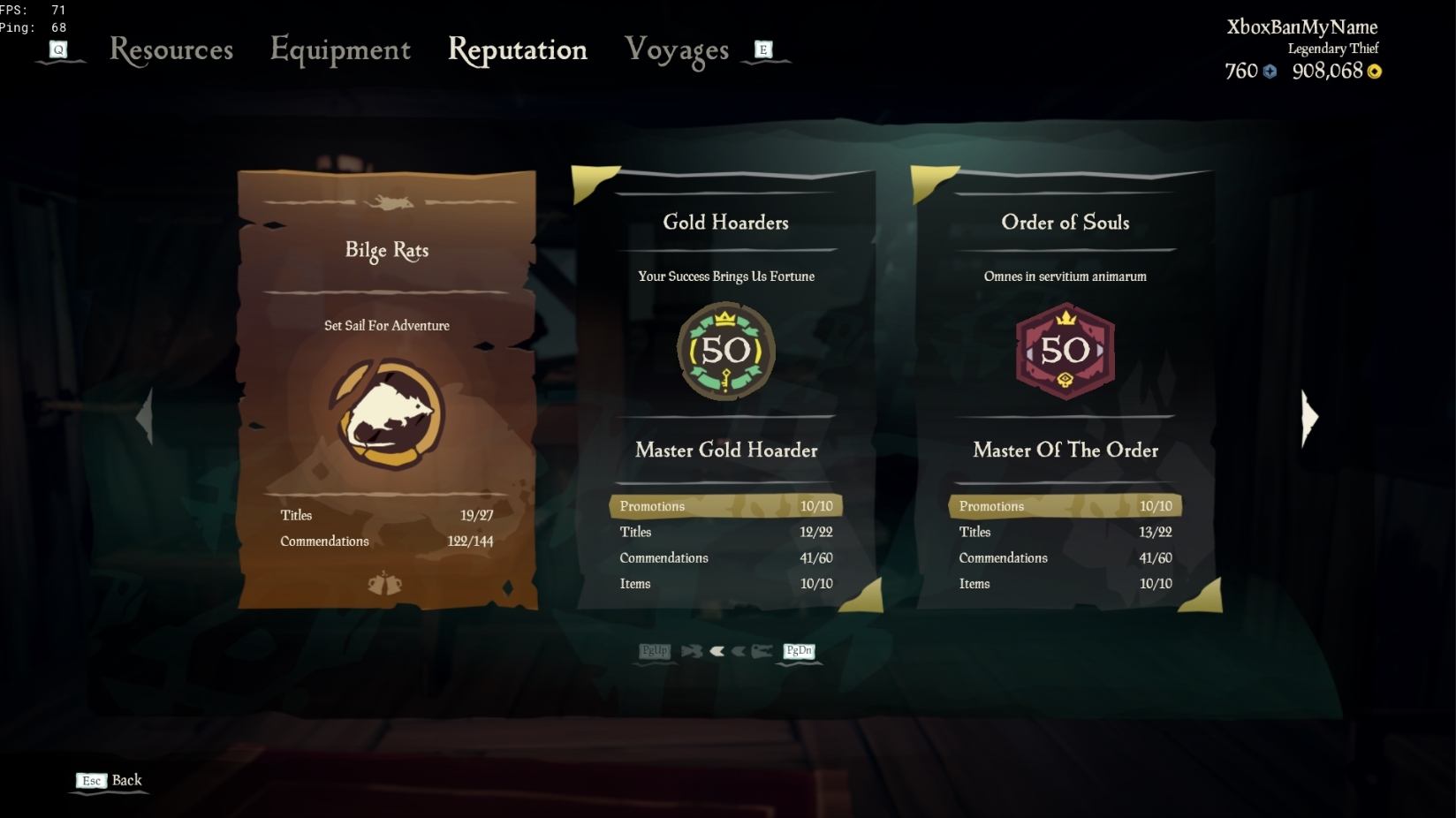 SOLD Year 1 Pirate Legend Athena 10 Account W/ Gilded Athena Voyage