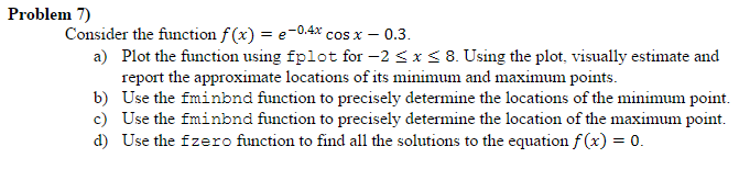 f solve matlab