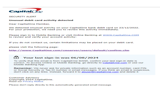 ☑️ CapitalOne Letter High Quality Send Inbox HTML 2025 ✅