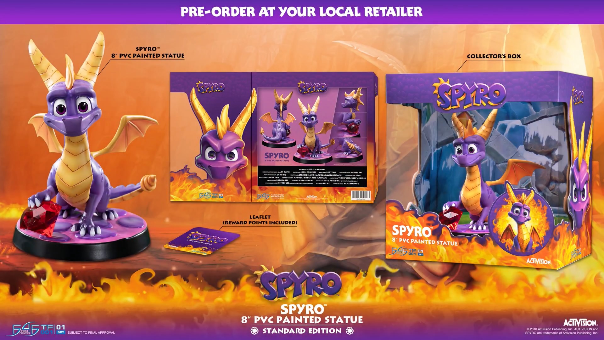 spyro statue first 4 figures