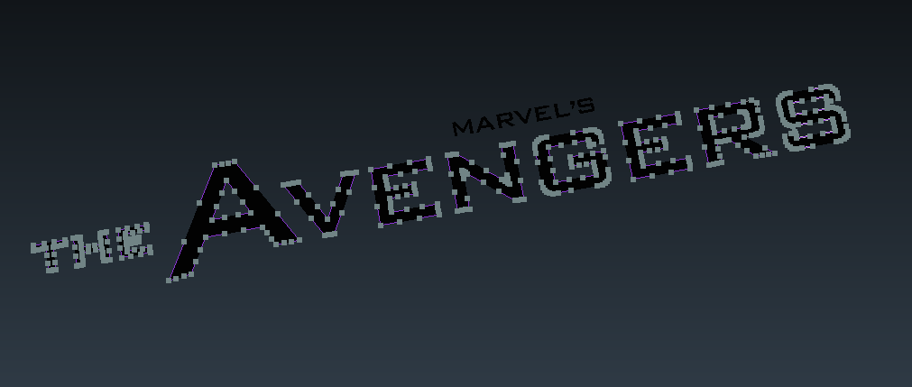 Avengersロゴ その1 ゼロから始めたblender V3 0