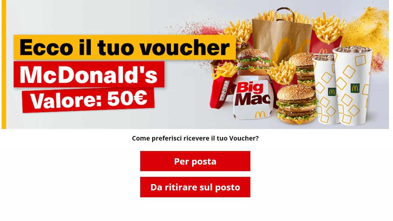[SOI] IT | Win Voucher Mc Donald's 50€ Prelander