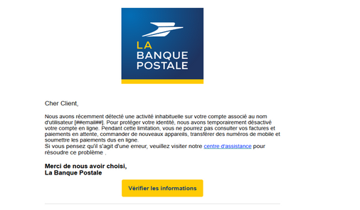La Banque Postale - Letter Inbox To All