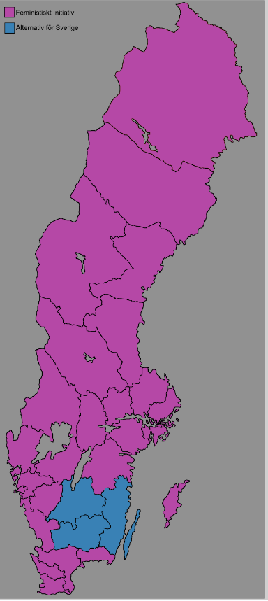 Största "övriga Partier" I Varje Valkrets Till Riksdagsvalet : R/sweden