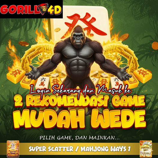 Galeri foto GORILLA4D > Rekomendasi Bandar Toto Slot 4d Pilihan Situs Terpercaya 2026 di Jakarta