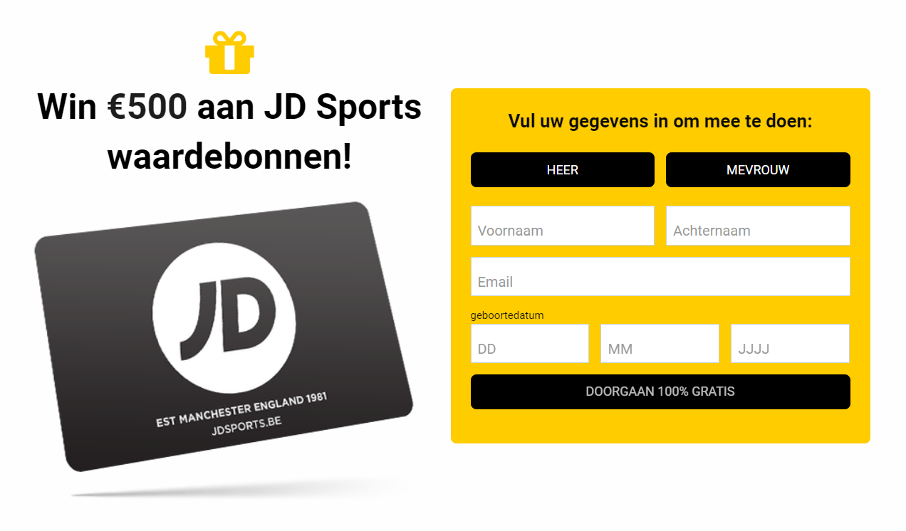 [SOI] BE | Win JD Sports 500€