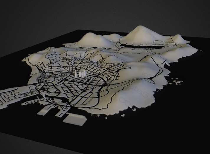 3 mapping. GTA 3 Map 3d. 3d карта ГТА 5. Карта ГТА 3 3д. GTA III карта 3d.