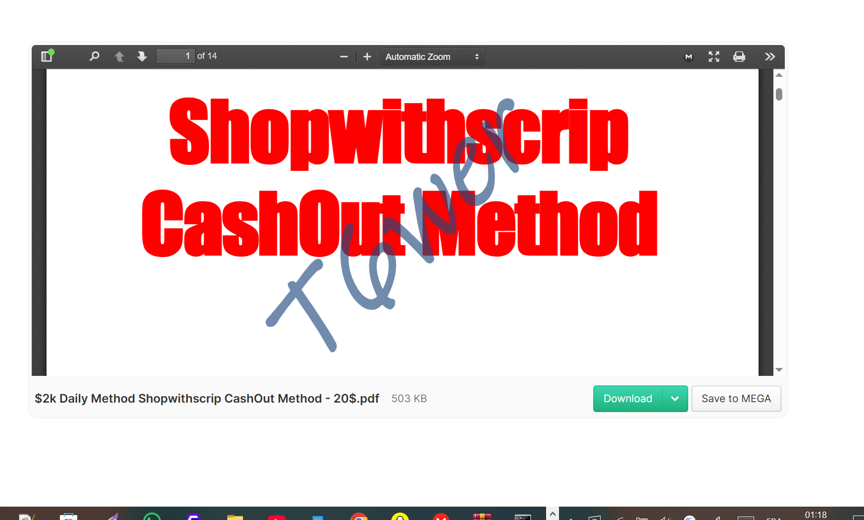 🟢 $2k Daily Method Shopwithscrip CashOut Method - 20$