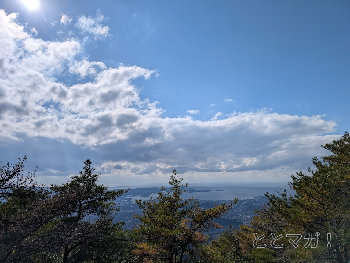 高尾山山頂展望台からの眺望