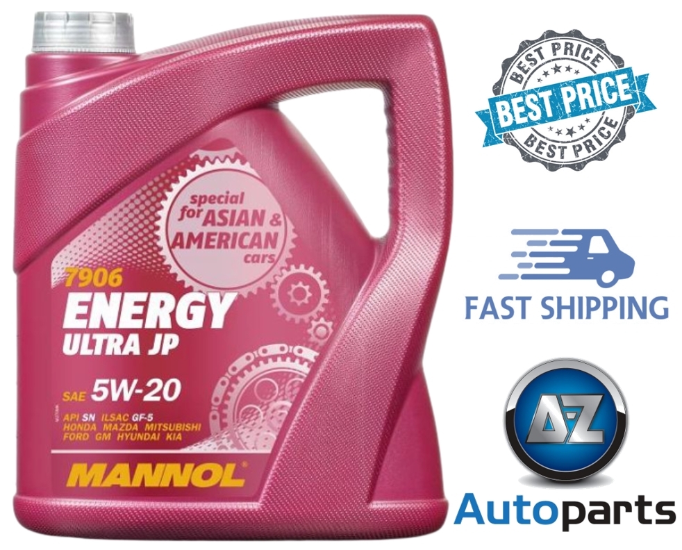 5L MANNOL 5w20 Synthetic Ecoboost Engine Oil GM dexos1 FORD WSSM2C948