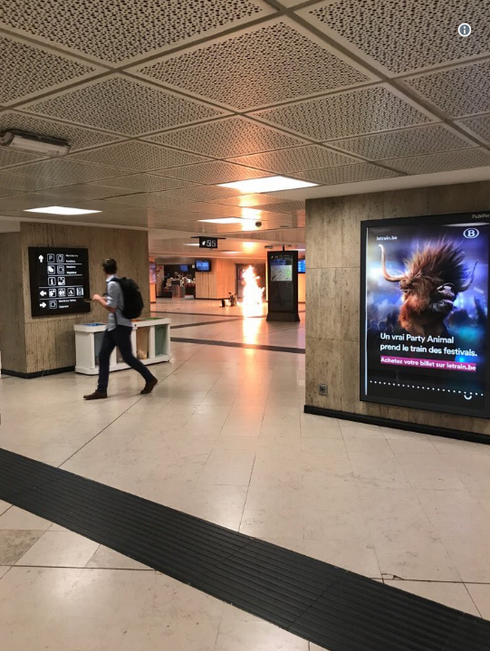 Explosion en el metro de Bruselas