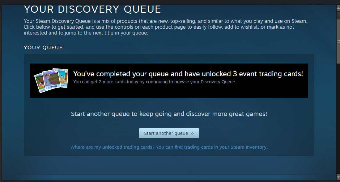 Discovery queue